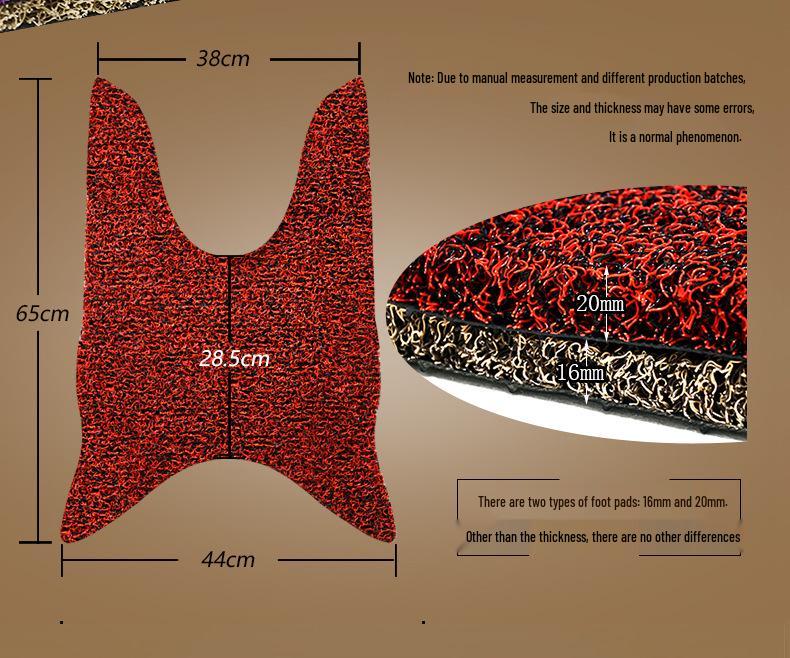 Yamaha Liying/Yueying ZY125T-8/9 Scooter Anti-Slip Foot Pad
