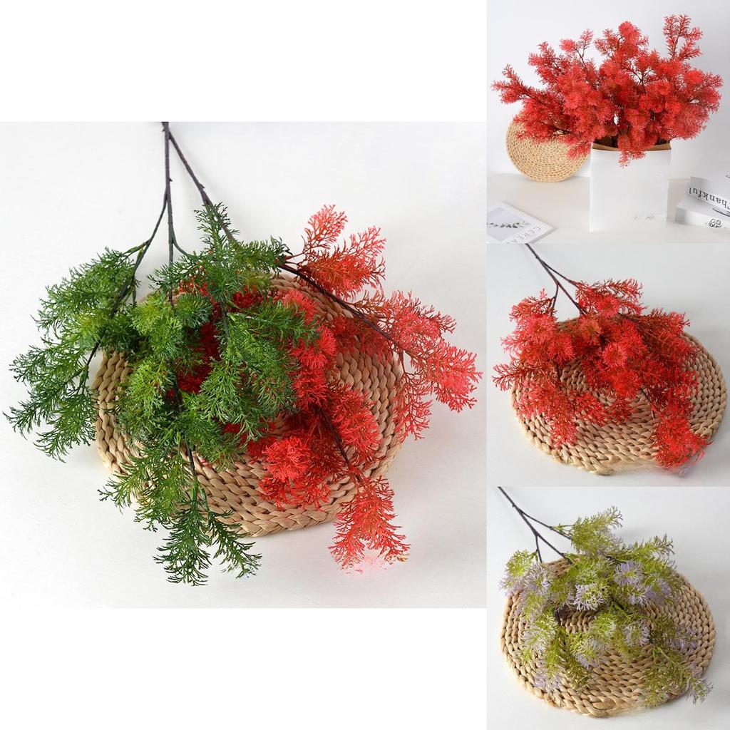 Synthetic Greenery Bonsai With Plastic Craft For Event Decor And Garden Display