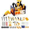 40/56/58Pcs with Screwdrivers Pretend Tools Kit Play Screw Repair Toolbox  for Boys Girls