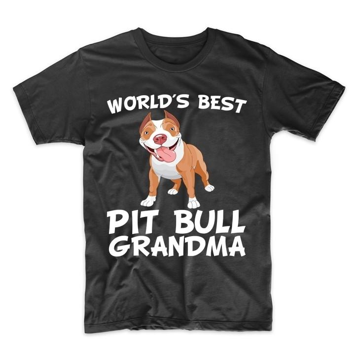 World's Best Pit Bull Grandma Dog Owner T-Shirt