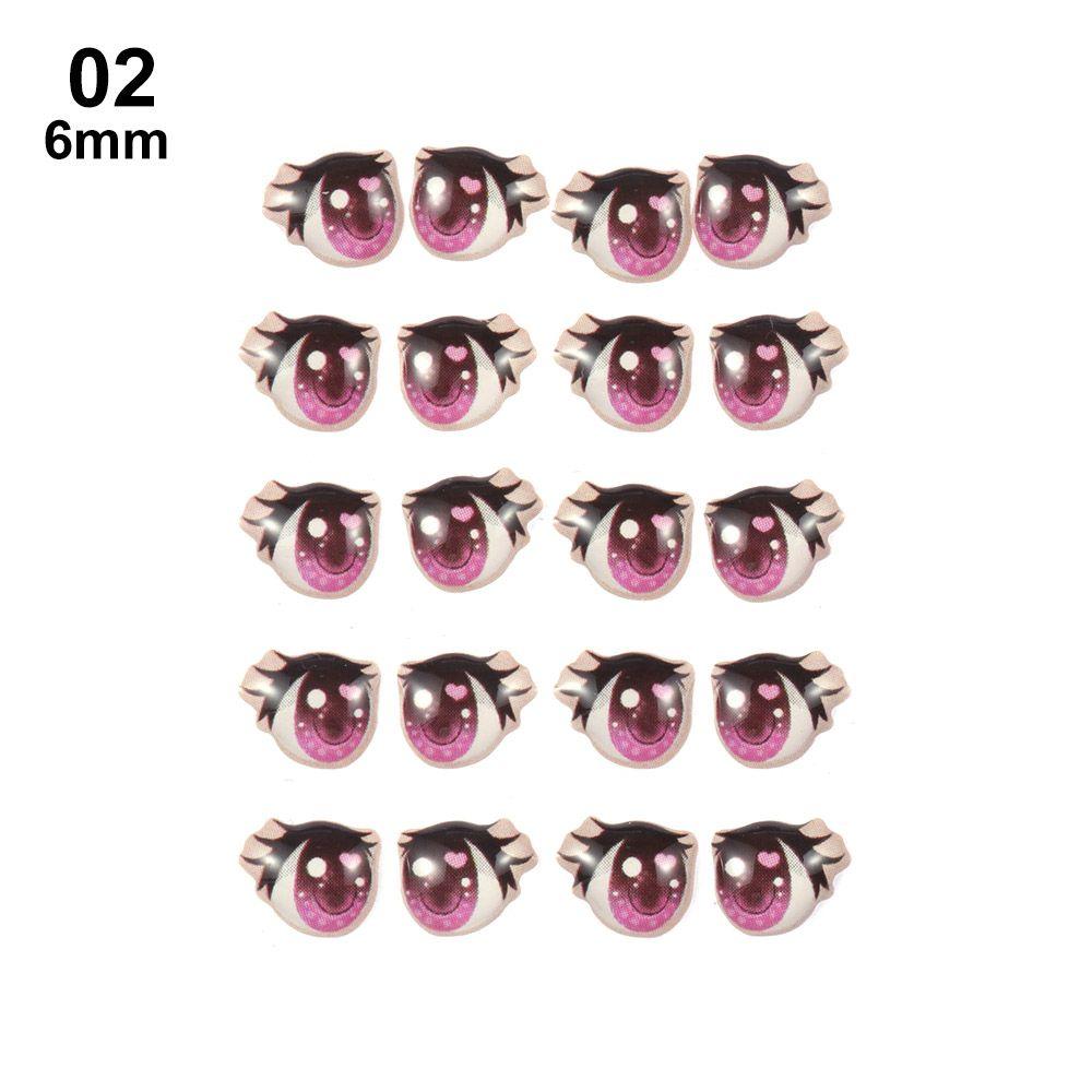 Toys DIY Doll Accessories Love Cute Sticker Face Organ Paster Clay Decals Cartoon Eyes Stickers