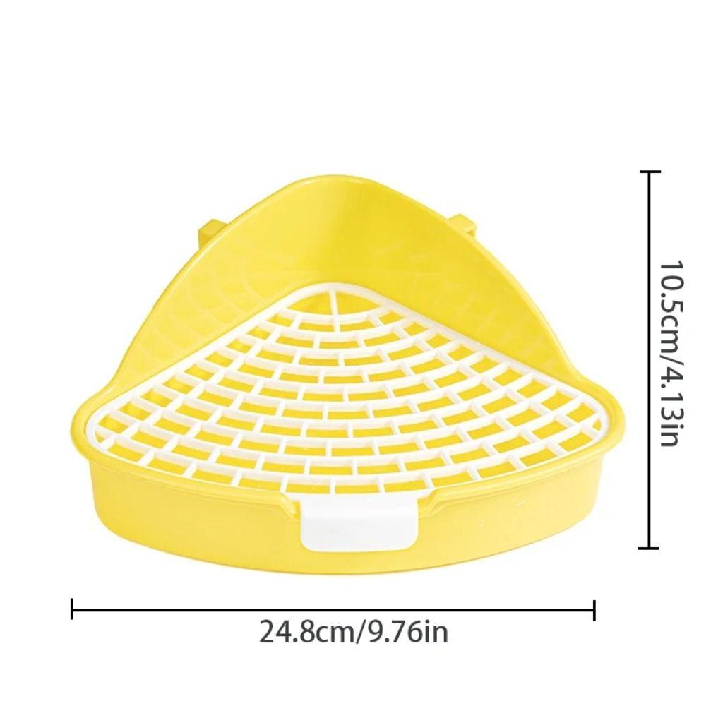 Треугольный лоток для кроликов Средний Туалет для домашних животных Горшок Хорек Лоток для туалета Хорек Хомяк