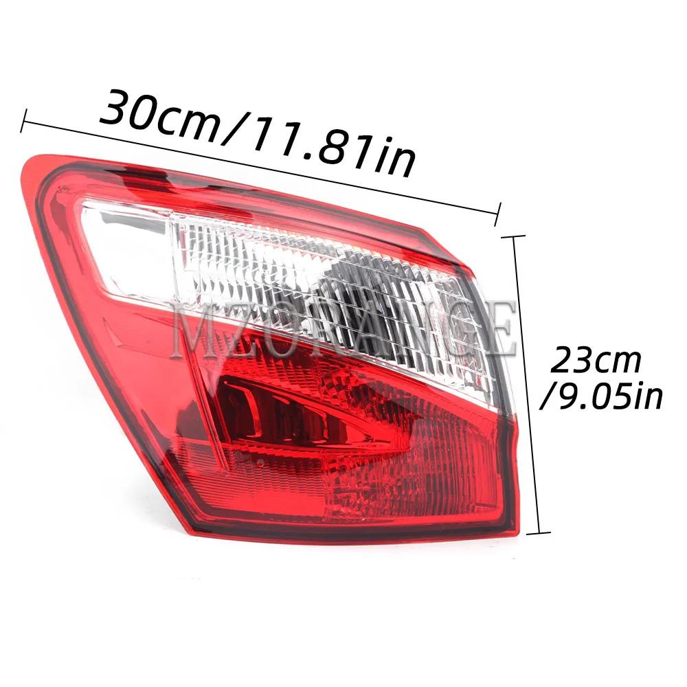 Задний фонарь для Nissan Qashqai 2008-2015 EU Версия Внешний/Внутренний Задний стоп-сигнал Сигнальный фонарь Автомобильные аксессуары