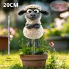 2D Плоская Печатная Мультяшная Овца Акриловый Садовый Колышек Животное Вставка для Двора Газона Цветочного Горшка Двор Фермерский Дом Погодоустойчивый Уличный Декор