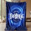Плед на тему ФК «Челси» Мягкий фланелевый плед Плюшевый плед Уютный плед для дивана и кровати для домашнего декора