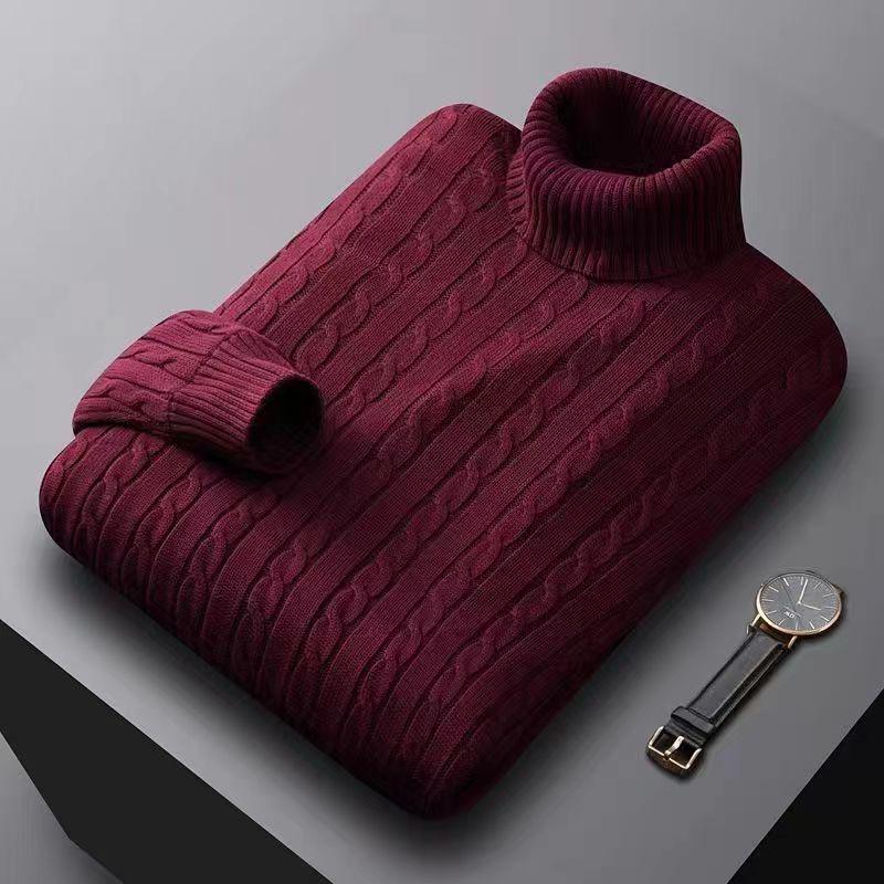 Men's Plus Velvet Thermal Underwear & Turtleneck Sweater - Zodiac Tiger/Rabbit Year Winter Collection