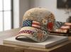Патриотическая бейсболка США 1776 - 250-летие Винтажная с цветочной вышивкой Унисекс кепка для Четвертого июля