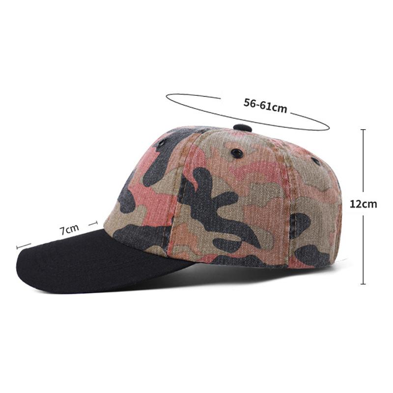 Men Camouflage Print Baseball Cap Women Spring Summer Cap Outdoor Sports Sun Hat Sunscreen Cap