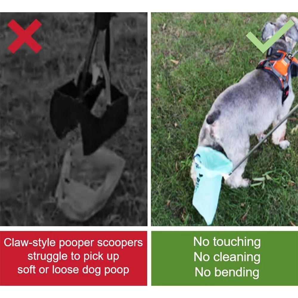 Extendable Handle Pet Poop Scooper Foldable Cat Cleaning Tool Dog Waste Picker Outdoor