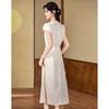Elegant New Chinese Style A-Line Midi Dress