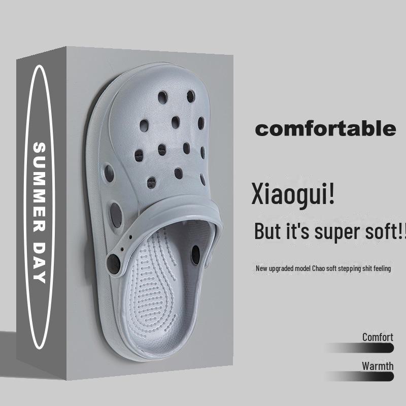 Сандалии двойного назначения на толстой подошве Baotou Summer для мужчин и женщин - обувь для спорта на открытом воздухе и пляжного отдыха