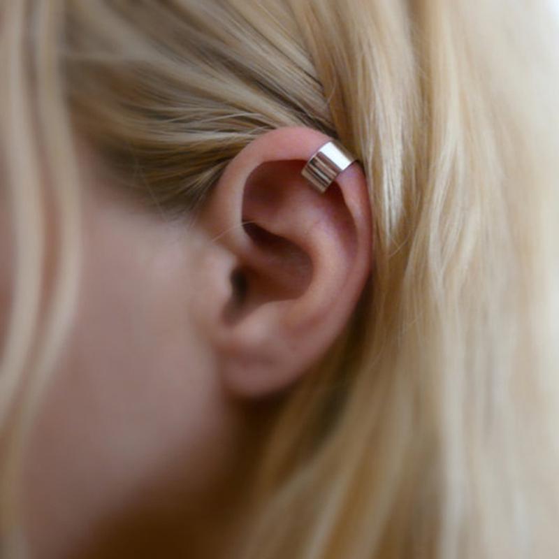 1 шт., женские серьги в стиле панк-клуб, готические пирсинг, манжеты для ушей, клипсы без пирсинга, серьги-клипсы на хрящ, модные украшения