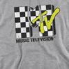 MTV Mens Checkerboard Logo Hoodie
