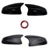 Для Lexus NX RX NX200 RX300 450h 2016-2025 Черная крышка бокового зеркала Отделка колпачка Корпус зеркала Автомобильные аксессуары