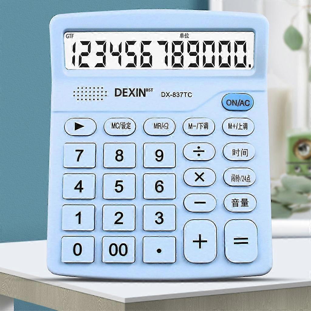 Big Buttons 12-digit Standard Electronic Calculators Solar Battery Calculator