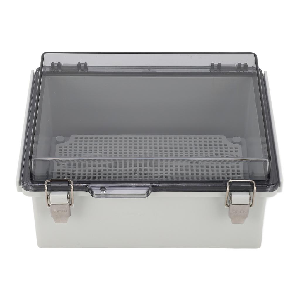 Junction Box ABS Plastic Waterproof Dustproof Hinged Shell Outdoor Universal Project Enclosure with