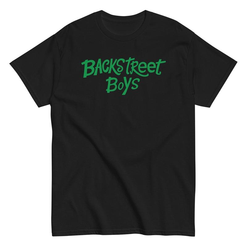 Футболка с зеленым логотипом Backstreet Boys