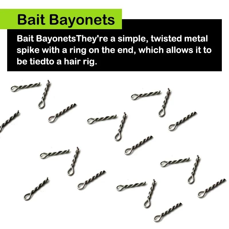 30pcs Feeder Fishing Hook Bait Bayonets Boilies Spike Secure Bait Hanging Peg For Feeder Fishing Tackle Accessories