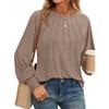 Autumn Winter Solid Color Loose Casual Folds Sweatshirt Women Ruffles Fashion All-match Pullover Tee Top
