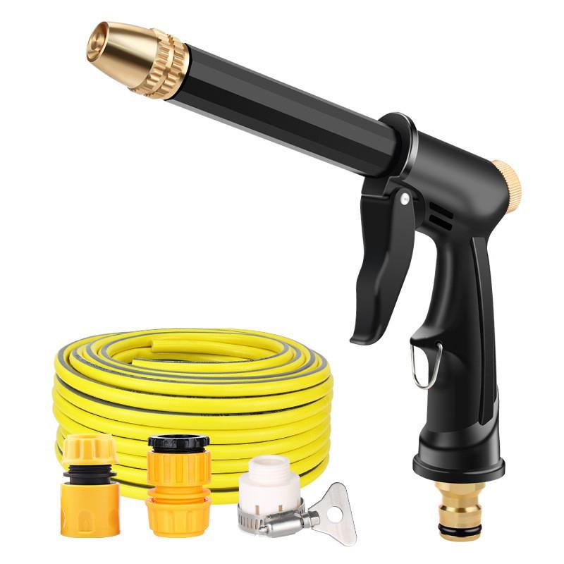 High-Pressure Telescopic Garden Hose & Spray Gun Set for Car Washing, Flower Watering, and Cleaning