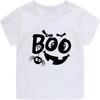 Хэллоуинская футболка для малыша Жуткие футболки с привидениями Boo Футболки Мальчик Девочка Лицо тыквы Футболки с коротким рукавом