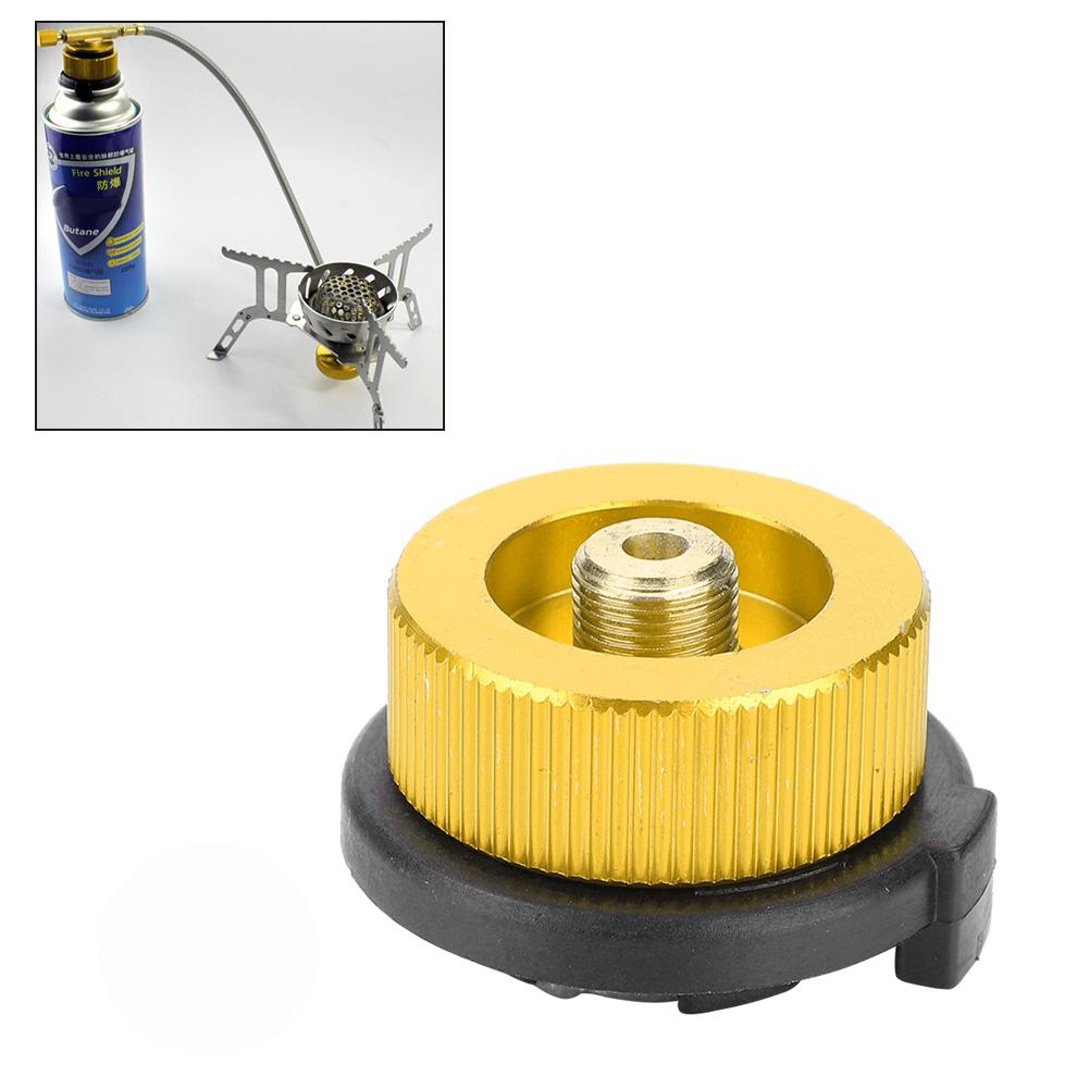 Gas stove adapter, stove connection stove adapter for flat and s with automatic locking function, for camping picnic outdoors