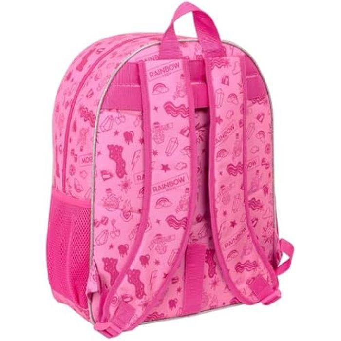 Sac à dos scolaire - SAFTA - RAINBOW HIGH SHINE - Multicolore - Adaptable au chariot - Enfants