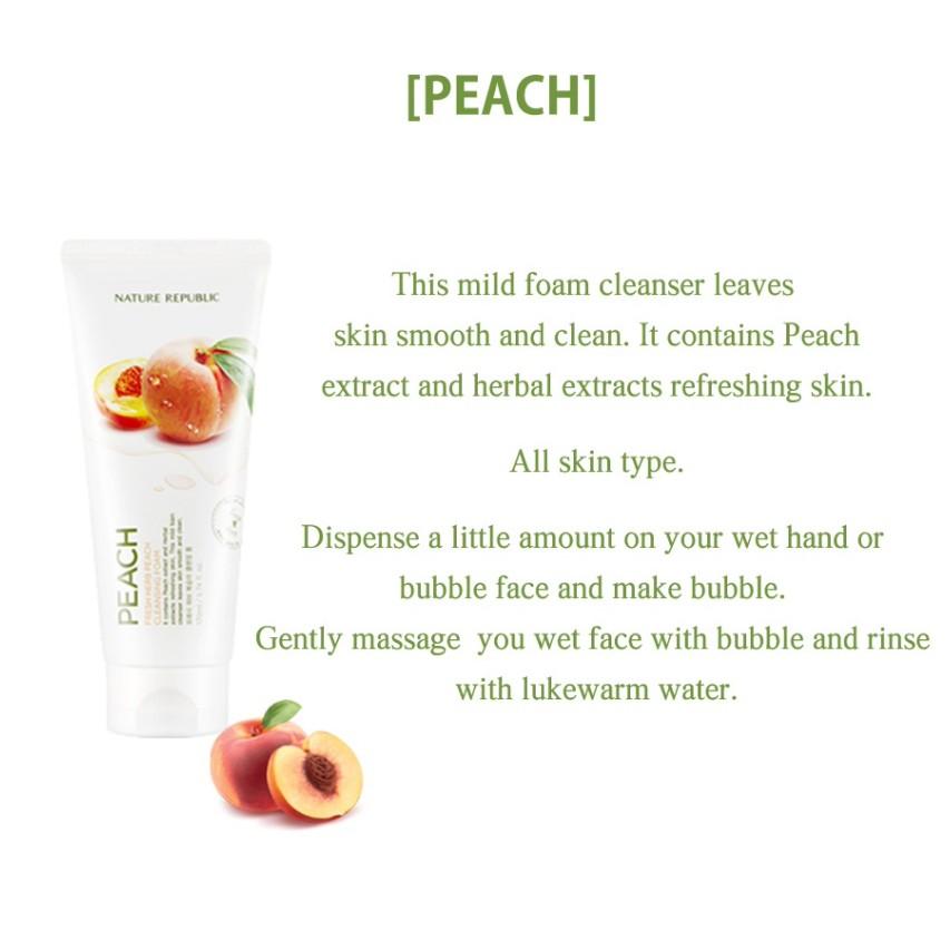 Nature Republic Очищающая пенка со свежими травами 170 мл (Ацерола, Улитка, Алоэ, Смола)