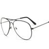 Unisex Retro Big Round Metal Frame Clear Lens Glasses Eyeglasses Spectacles