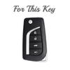 4 Button TPU Car Key Cover Case Shell Set Protector Fob for Toyota Aygo Yaris Highlander Camry RAV4 Key Holder