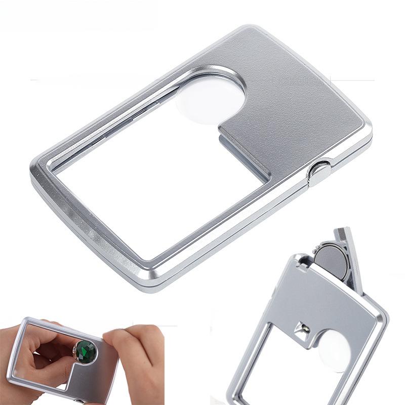 Chuda 4B-3 Portable Square Magnifier with Light & Dual Mirror