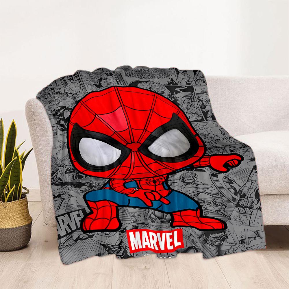Black Spider On Red Background Flannel Blanket-Soft and Suitable for Sofas,Beds,Offices,Travel,All Seasons,Great Gift for Holidays and Birthdays.