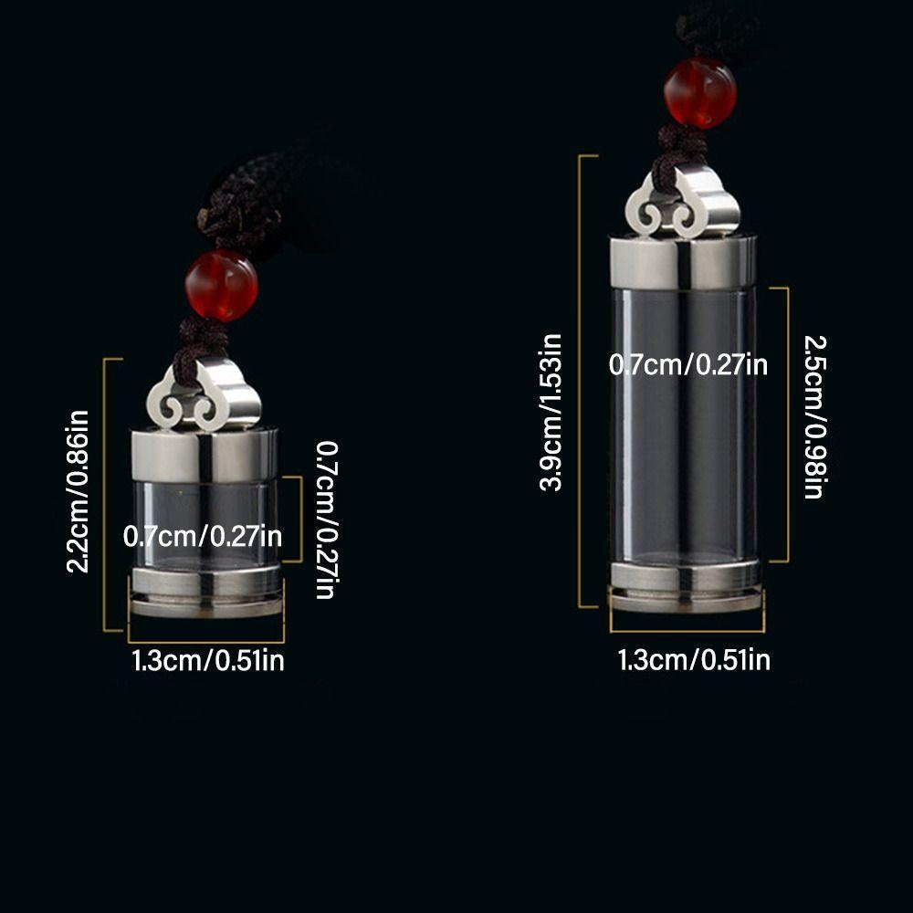 Aromatherapy Wishing Bottle Pendant Gold Silver Perfume Bottle Necklaces Creative Ashes Urn