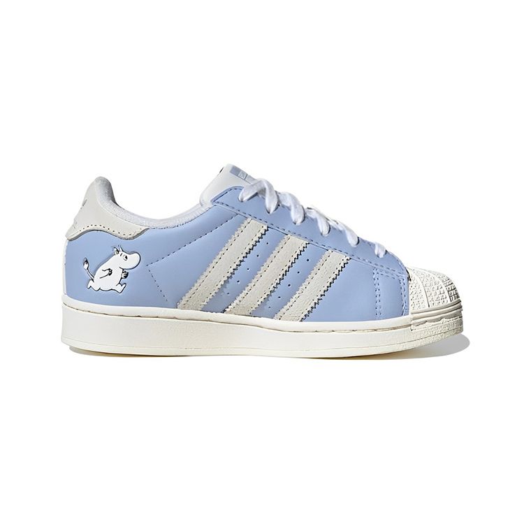 Moomin x adidas Superstar J Муми-тролль Детские кроссовки Синий Сине-рассветный Облачно-белый ID6651