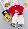 2023 Boys' Short-Sleeved Summer Workwear Shorts Set
