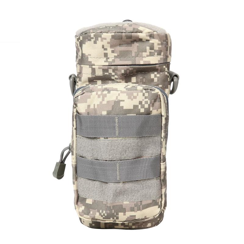Тактическая сумка для бутылки с водой Molle, держатель для путешествий, кемпинга, пешего туризма, велоспорта, рыбалки, охоты, бутылки с водой, переноска для чайника