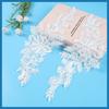 White Car Bone Flower Dress Patch Flower High-End Three-Dimensional Flower Wedding Dress Women'S Decorative Collar Accessories
