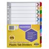 Marbig Jan-Dec Manilla Plastic Tab Dividers (A4)