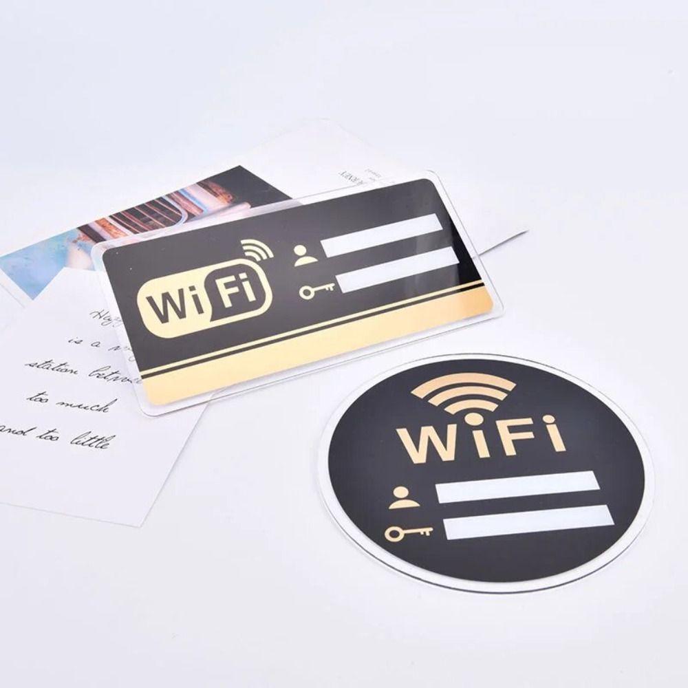 Rewritable 3D Wall Stickers Handwriting Signal Indication Signage Wifi Notice Board  Shops