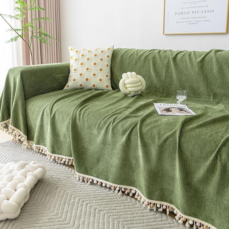 1pcs Full Dustproof Sofa Cover Blanket Non-slip Towel for Living Room Furniture Simple Four Seasons Universal Couch Cushion Mat