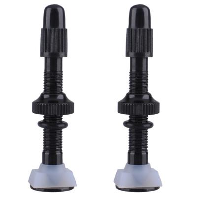 Azarxis велосипедный клапан 40 мм 60 мм Presta бескамерный адаптер для покрышек алюминиевый удлинитель клапана для горного велосипеда шоссейный велосипед с колпачком набор из 2 шт. (40 мм)