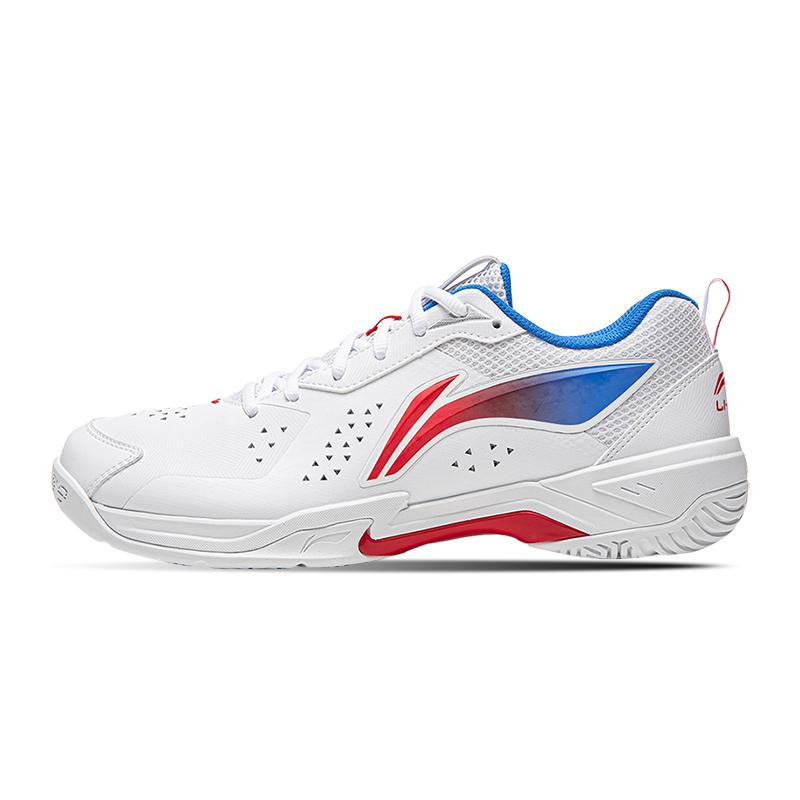 Li Ning Амортизирующие Устойчивые к истиранию Упругие Низкие Бадминтонные Кроссовки Унисекс Стандартные Белые AYTW001-1