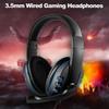 Игровые наушники 3,5 мм, накладные игровые гарнитуры с микрофоном, регулировкой громкости, шумоподавлением для ПК, компьютера, ноутбука