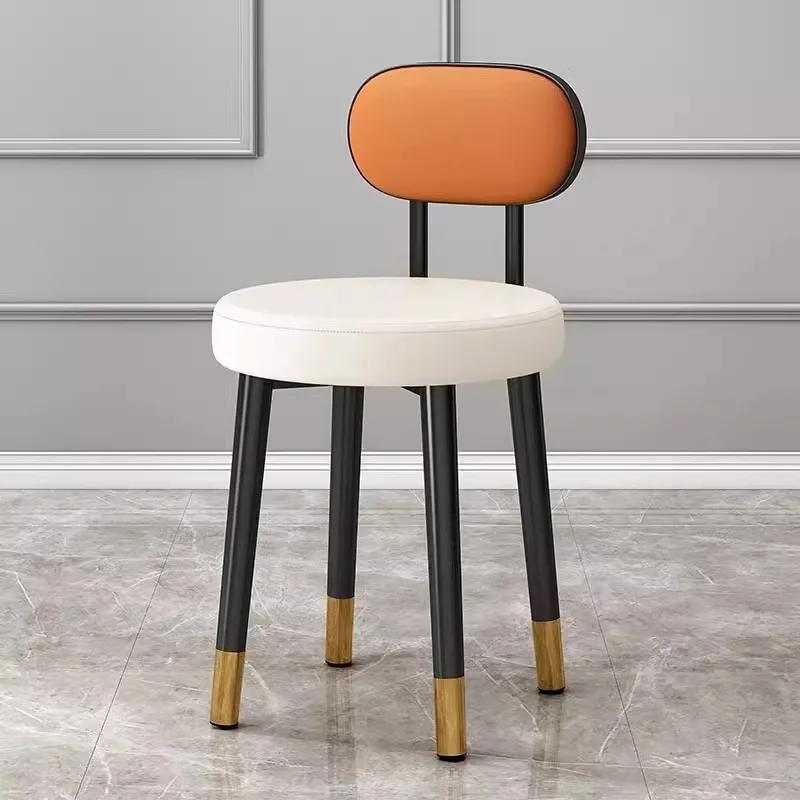 Home Light Luxury Dining Table Chair Lightweight Home Breathable Chair Soft Package Bedroom Dressing Chair Creative Dining Chair