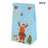 Рождественские подарочные пакеты Мультяшная бумажный мешочек для конфет Шоколадное печенье Упаковка Сумка Рождественское украшение