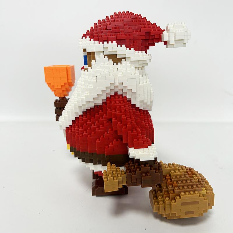 Santa Claus Action Figures Building Block DIY Assembly Kid Toy Snowman Diamond Building Blocks 2300pcs Bricks Design