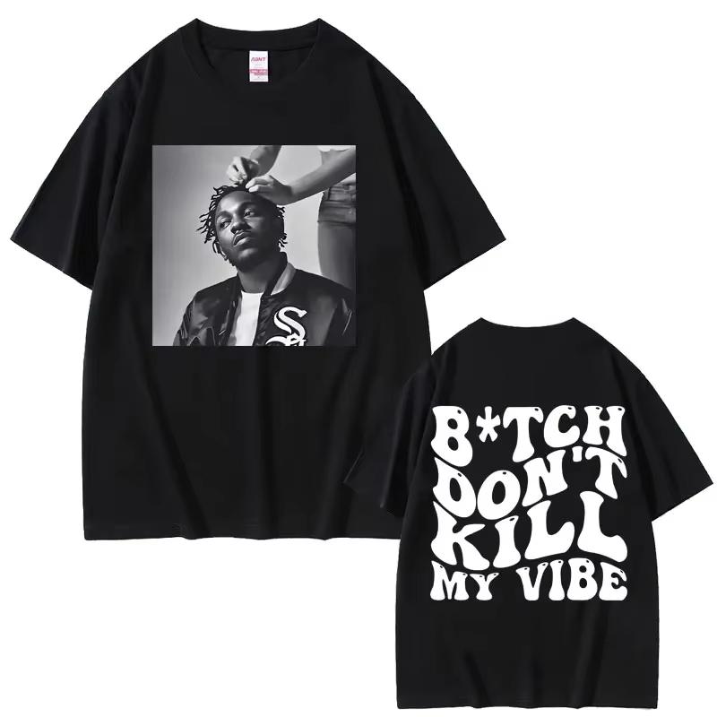 Rapper Kendrick Lamar DAMN Same Graphics T Shirt Summer Unisex Women Fashion Hip Hop Oversized TShirts Unisexs Vintage Cotton Tshirt