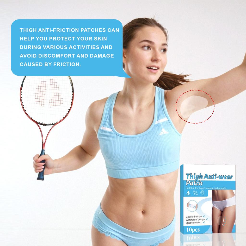 10 Pcs Body Anti-Friction Pads, Self-Adhesive Thigh Patch Disposable Ultra-Thin Thigh Inner Anti-Chafing Paste For Thigh Inner