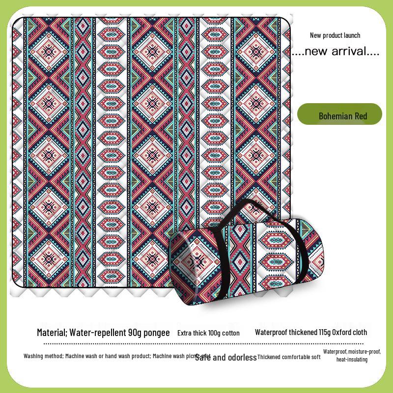 Waterproof Oxford Picnic Mat - Portable, Machine Washable, Perfect for Camping, Beach, Outdoor Activities