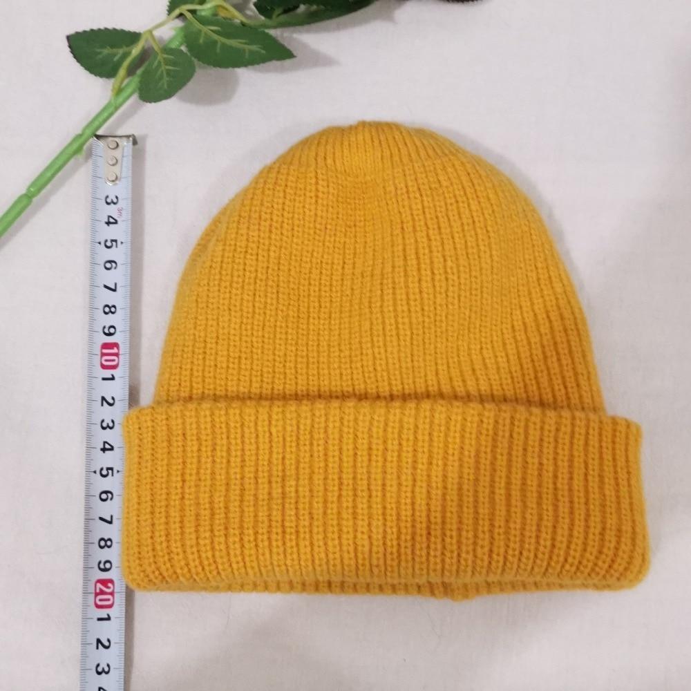 New Winter Hats For Woman Casual Candy Color Beanie For Women High Quality Warm Knitted Hat Streetwear Outdoor Woolen Hat